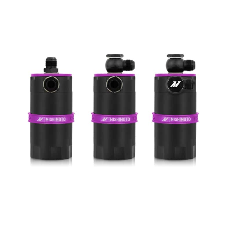Mishimoto — Mishimoto Universal Baffled Oil Catch Can - Purple - view 13
