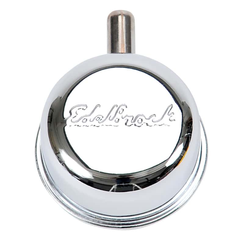 Edelbrock — Edelbrock Round Cap w/ Nipple
CHROME/PRO-FLO - view 2