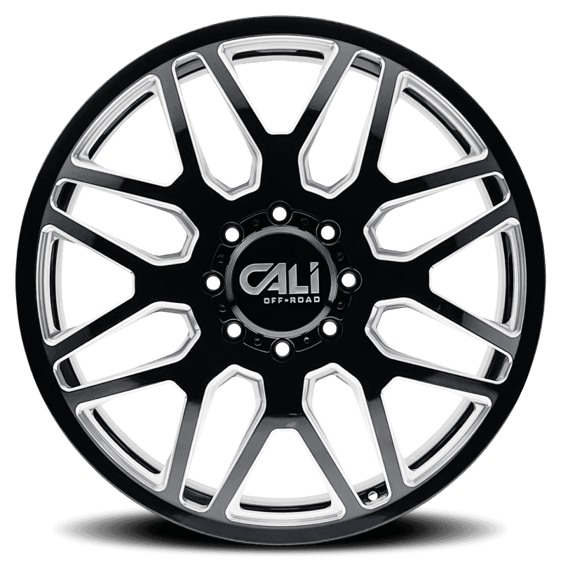 Cali Off-Road — Cali Off-Road 9115D Invader Dually 22x8.25 / 8x200 BP / -232mm Offset / 142mm Hub Gls Blk Mill Wheel
9115D - view 3
