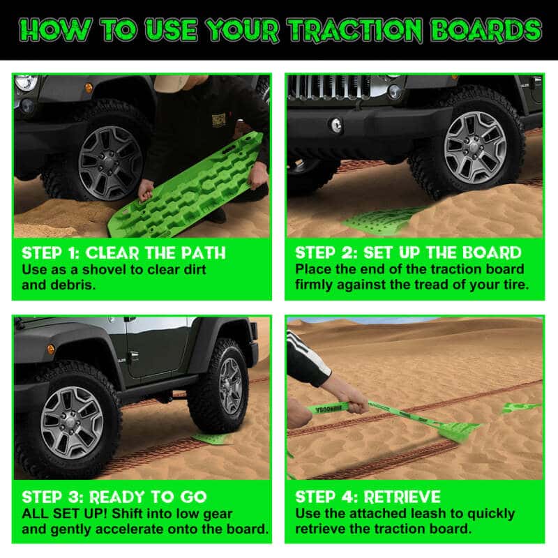 Rhino USA — Rhino USA Recovery Traction Boards - Green (Pair)
Vehicle Mat - view 6