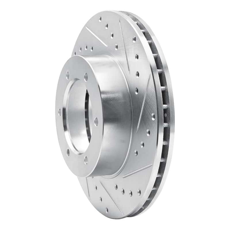R1 Concepts — R1 91-98 Toyota 4Runner Front Right Drilled & Slotted Silver Brake Rotor
R1 Brake Rotor Drill - view 2