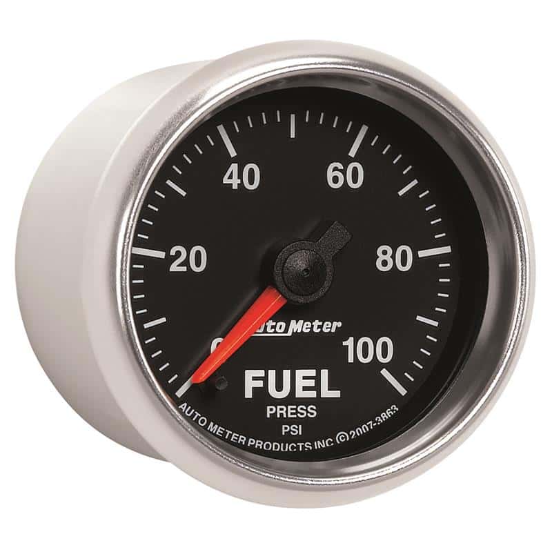 AutoMeter — Autometer GS 0-100 PSI Full Sweep Electronic Fuel Pressure Gauge
2-1/16" FUEL PRESS, - view 6