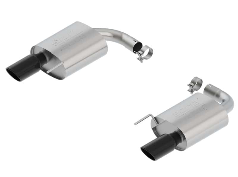 Borla — Borla Atak S Rear Section 15-17 Ford Mustang GT 5.0L V8 MT/AT 2.5in pipe 4in tip (Black Chrome)
Axle-Back System
ExhstSysKt - view 1
