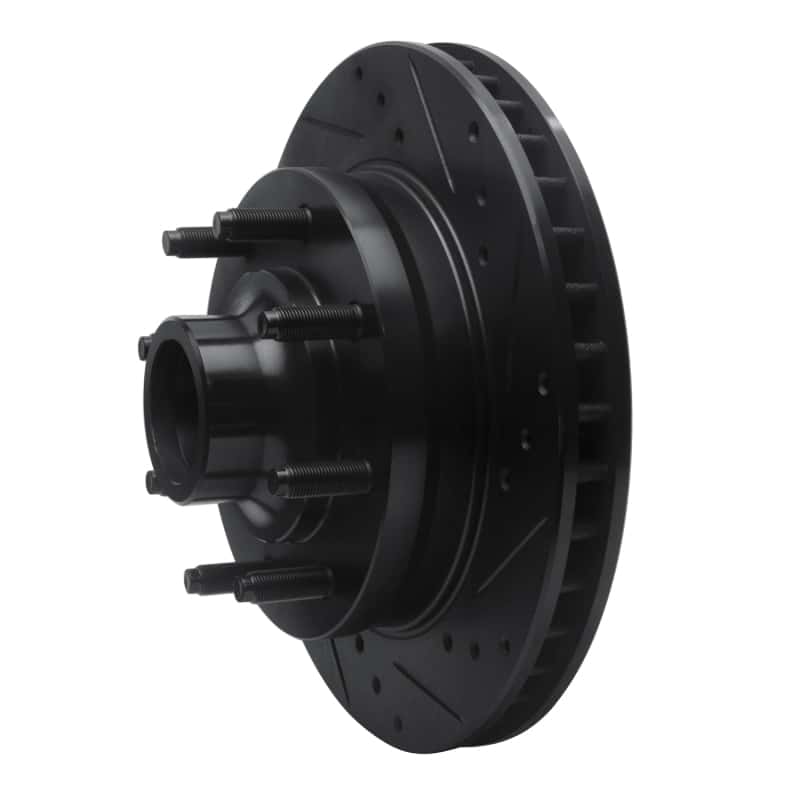 R1 Concepts — R1 1994-1999 Dodge Ram 2500 Front Right Drilled & Slotted Black Brake Rotor
R1 Brake Rotor Drill - view 2