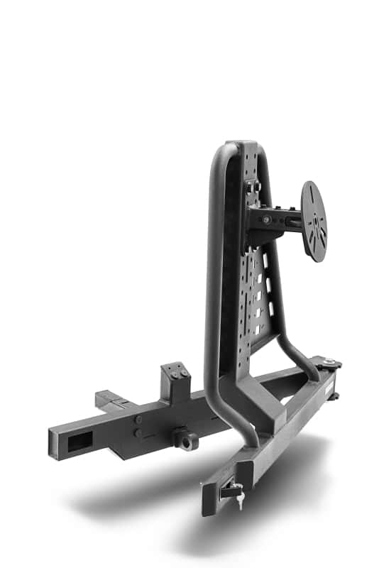 Go Rhino — Go Rhino Swing-A-Way Hitch Mounted Tire Carrier (Lic. Plate Lights Not Included) - Textured Black
2" Hitch TireCarrier - view 3
