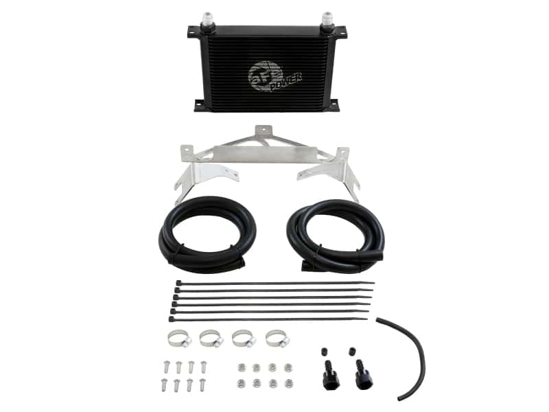 aFe — aFe 22-24 Toyota Tundra BladeRunner Transmission Oil Cooler Kit
Trans Cooler Kit - view 2