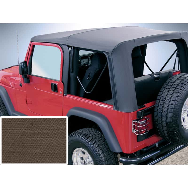 Rugged Ridge — Rugged Ridge XHD S-Top Khaki Clear Windows 97-06TJ
Top-Soft - view 2