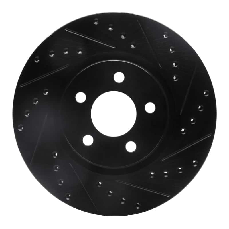 R1 Concepts — R1 03-09 Chrysler PT Cruiser Front Right Drilled & Slotted Black Brake Rotor
R1 Brake Rotor Drill - view 1