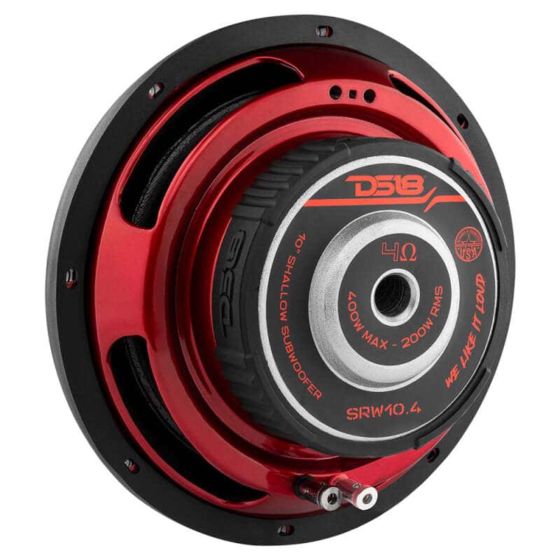 DS18 — DS18 10in 200 Watts RMS 4 ohm SVC Shallow Mount Subwoofer - view 1