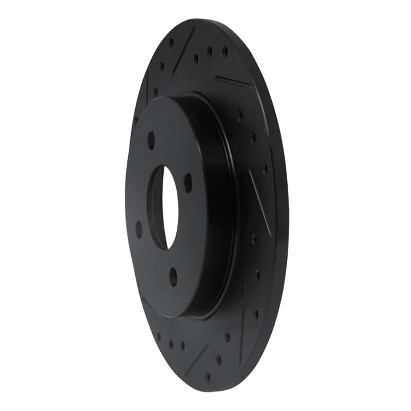 R1 Concepts — R1 02-04 Ford Focus Rear Left Drilled & Slotted Black Brake Rotor
R1 Brake Rotor Drill - view 2