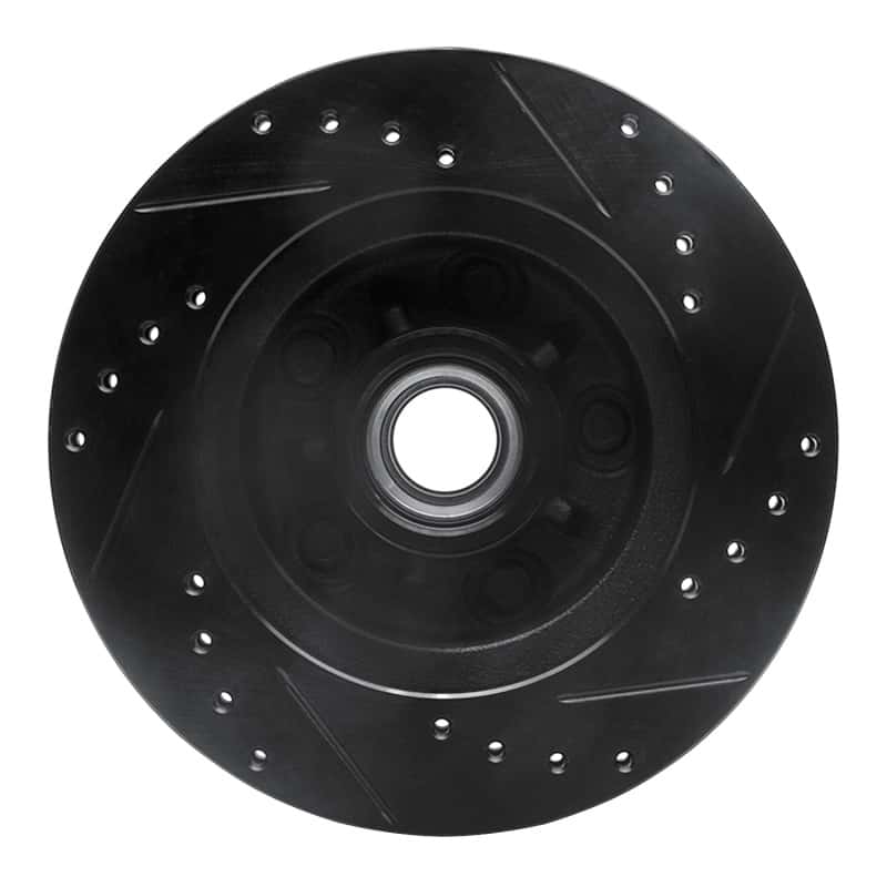 R1 Concepts — R1 1978-1990 Buick Estate Wagon Front Left Drilled & Slotted Black Brake Rotor
R1 Brake Rotor Drill - view 5