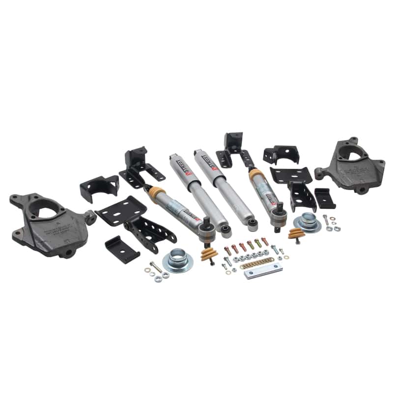 Belltech — Belltech LOWERING KIT 16.5-17 Chevy Silverado/Sierra All Cab 2in F / 4in R w/ Street Perf Shocks
LOWERING KIT - view 2