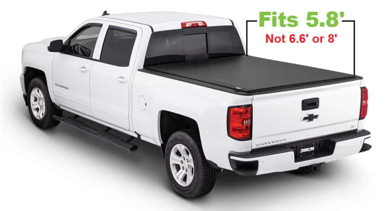 Tonno Pro — Tonno Pro 14-19 Chevy Silverado 1500 5.8ft Fleetside Lo-Roll Tonneau Cover
Lo-Roll Bed Cover - view 6