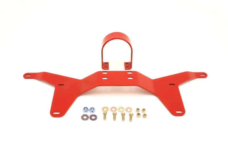 BMR Suspension — BMR 05-14 S197 Mustang Rear Tunnel Brace w/ Rear Driveshaft Safety Loop - Red
Safety Loop - view 1