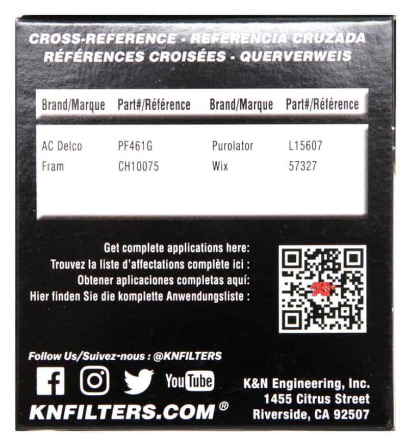 K&N Engineering — K&N 2019 BMW M2 3.0L/M4 3.0L Cartridge Oil Filter - view 10