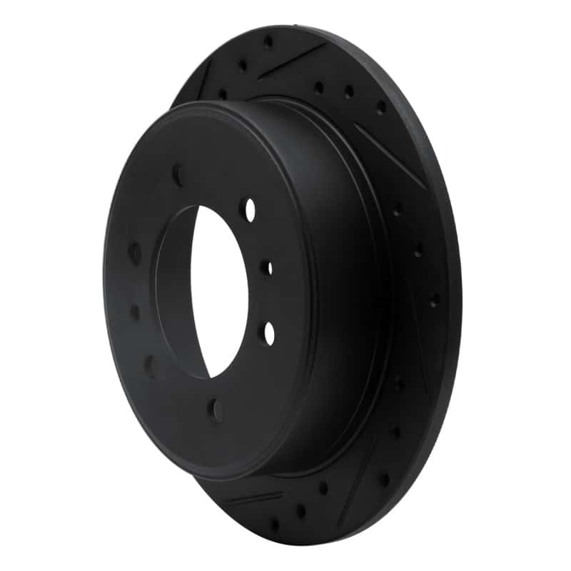 R1 Concepts — R1 06-10 Hummer H3T Rear Left Drilled & Slotted Black Brake Rotor
R1 Brake Rotor Drill - view 2