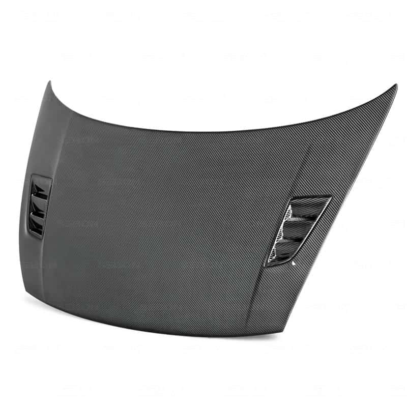 Seibon — Seibon 06-07 Honda Civic 4 Door MGII-Style Carbon Fiber Hood
HOOD - view 5