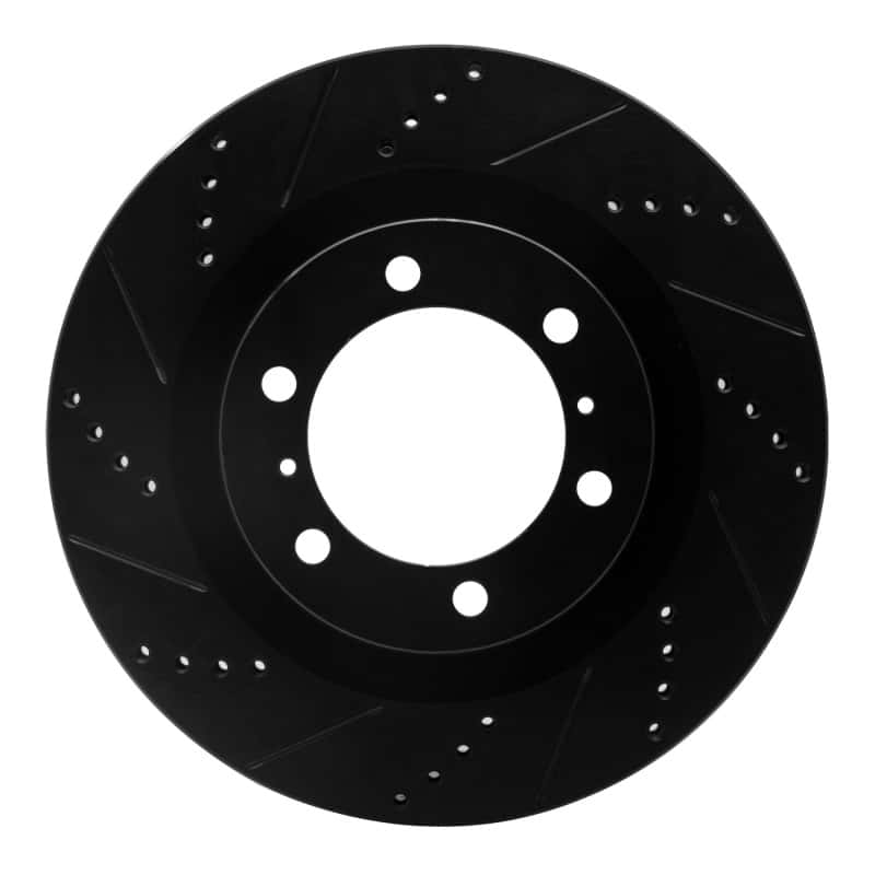 R1 Concepts — R1 10-24 Lexus GX460 Front Left Drilled & Slotted Black Brake Rotor
R1 Brake Rotor Drill - view 1