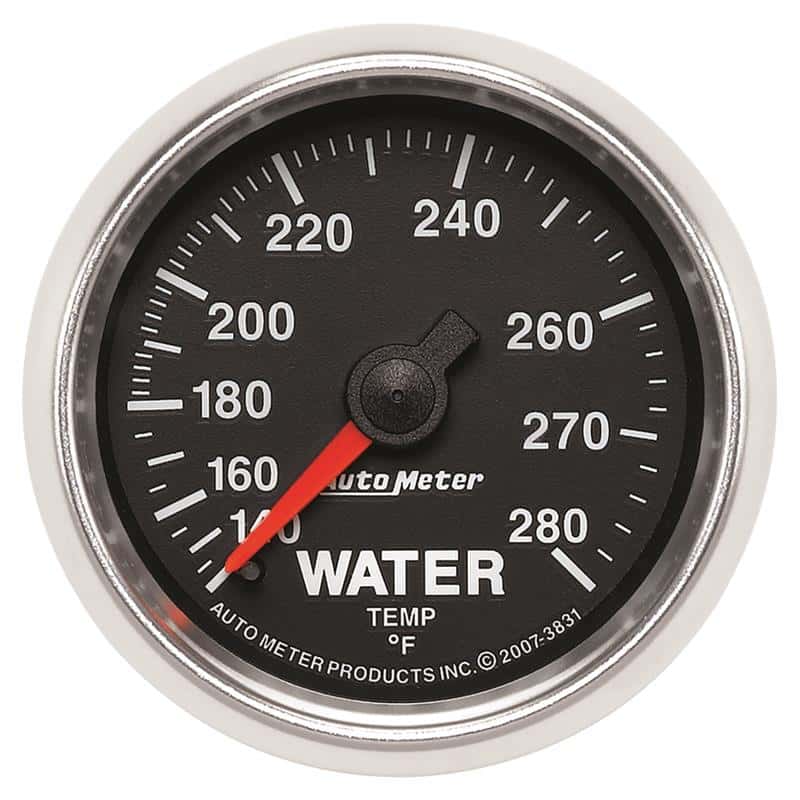AutoMeter — AutoMeter Gauge Water Temp 2-1/16in. 140-280 Deg. F Mechanical Gs
2-1/16" WATER TEMP, - view 2