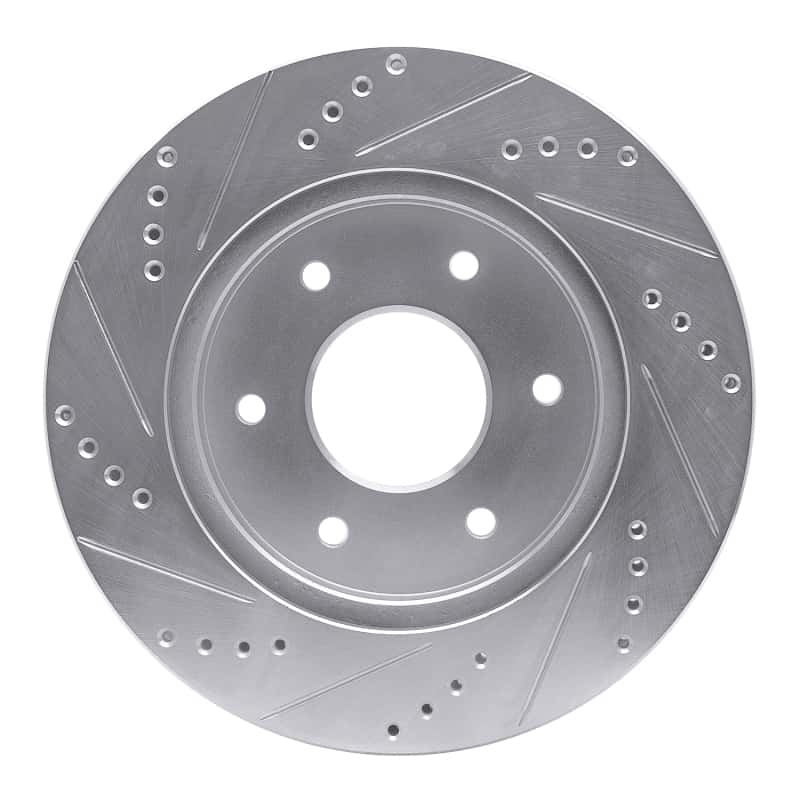 R1 Concepts — R1 04-05 Infiniti QX56 Front Right Drilled & Slotted Silver Brake Rotor
R1 Brake Rotor Drill - view 5