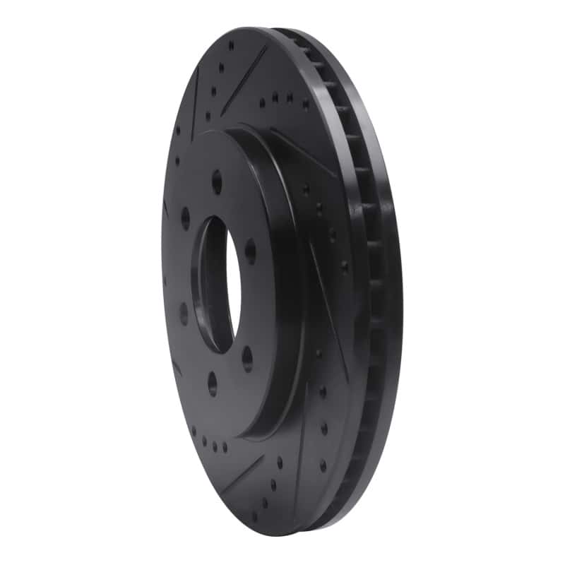 R1 Concepts — R1 02-06 Ford Expedition Front Left Drilled & Slotted Black Brake Rotor
R1 Brake Rotor Drill - view 2