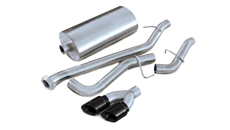CORSA Performance — Corsa 2001-2006 Chevrolet Tahoe 5.3L V8 3in Cat-Back Single Side w Twin 4in Black Pro-Series Tips
Exhaust - view 3