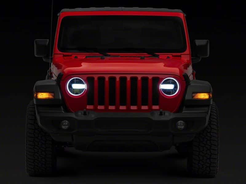 Raxiom — Raxiom 18-23 Jeep Wrangler JL Axial Series 9-In LED Headlights- Blk Housing (Clear Lens)
Headlights - view 5