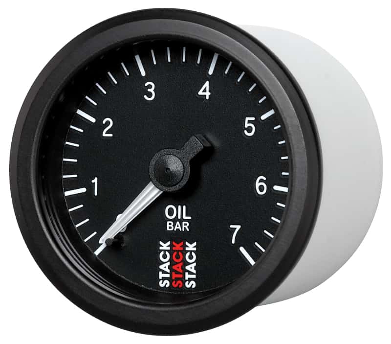 AutoMeter — Autometer Stack Instruments 52mm 0-7 BAR M10 (M) Mechanical Oil Pressure Gauge - Black
Ga OilP Mech Bk 7Bar - view 2