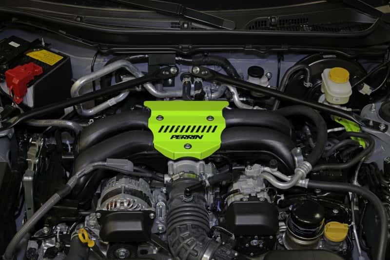 Perrin Performance — PERRIN 22-25 Subaru BRZ / Toyota GR86 Engine Cover - Neon Yellow - view 3