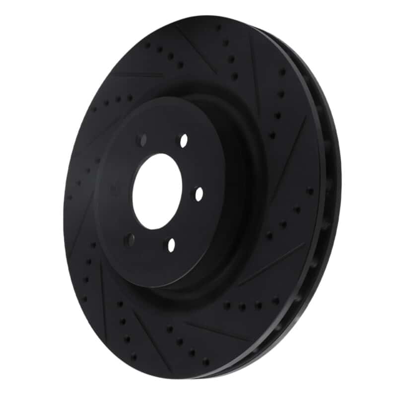 R1 Concepts — R1 2003-2017 Dodge Viper Front Right Drilled & Slotted Black Brake Rotor
R1 Brake Rotor Drill - view 2