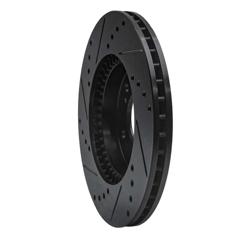 R1 Concepts — R1 91-01 Acura Integra Front Right Drilled & Slotted Black Brake Rotor
R1 Brake Rotor Drill - view 4
