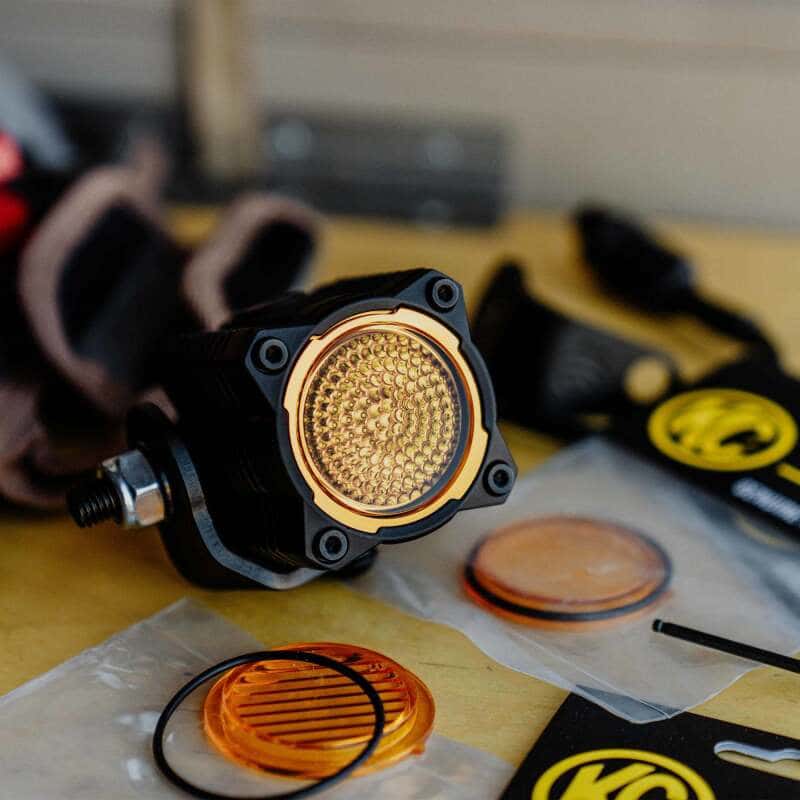 KC HiLiTES — KC HiLiTES FLEX ERA 1 Performance Yellow Flood Beam Lens - view 2