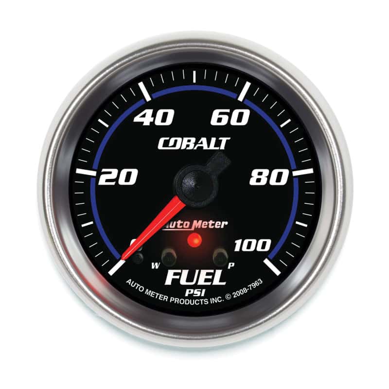 AutoMeter — Autometer Cobalt Fuel Pressure Gauge 2-5/8in 100PSI Stepper Motor w/ Peak and Warn
GA 2.6" FP 100PSI CB - view 1
