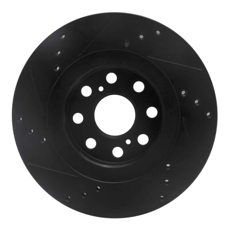 R1 Concepts — R1 00-05 Toyota MR2 Spyder Rear Right Drilled & Slotted Black Brake Rotor
R1 Brake Rotor Drill - view 5