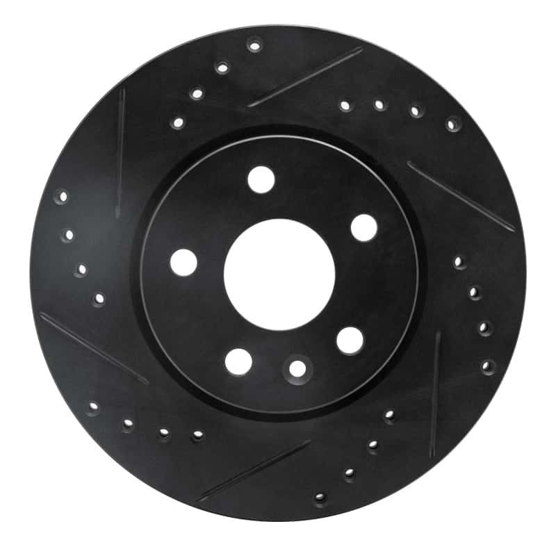 R1 Concepts — R1 11-23 Chevrolet Bolt EUV Front Left Drilled & Slotted Black Brake Rotor
R1 Brake Rotor Drill - view 1