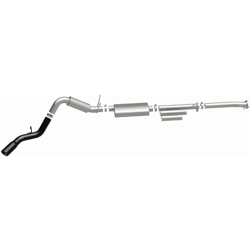 Magnaflow — MagnaFlow 11-19 GM 2500/3500 6.0L 4in Single Passenger Side Rear Exit Cat-Back Exhaust w/Black Tips
Cat-Back - view 5