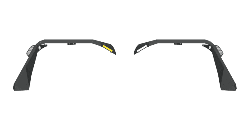 Road Armor — Road Armor 18-20 Jeep Wrangler JL Stealth Front Fender Flare w/Switchback LED DRL - Tex Blk - view 3