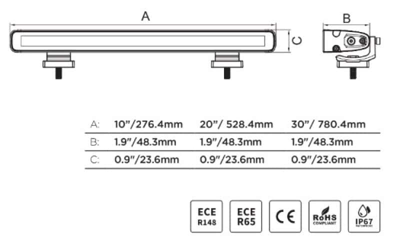 Go Rhino — Go Rhino Xplor Flash Series Sgl Multi Function LED Light Bar (Track Mount) 10in. - Blk
Flash - 10" LightBar - view 6