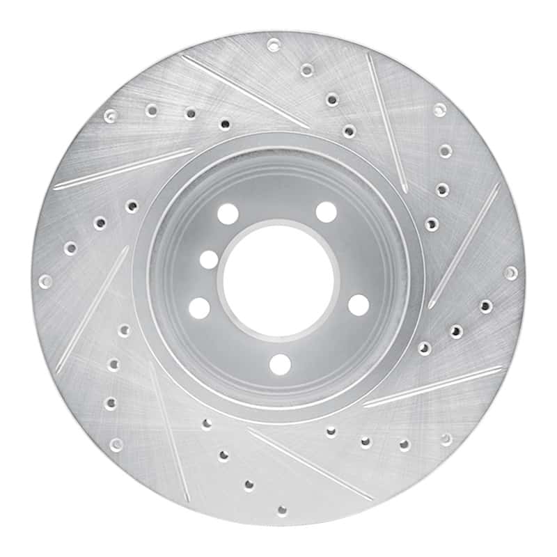R1 Concepts — R1 04-10 BMW 530XI Front Left Drilled & Slotted Silver Brake Rotor
R1 Brake Rotor Drill - view 5