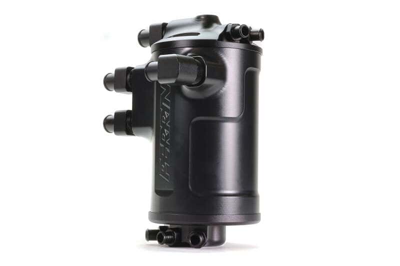 Perrin Performance — PERRIN 02-21 Subaru WRX / 04-21 STI Air Oil Separator - Black - view 3