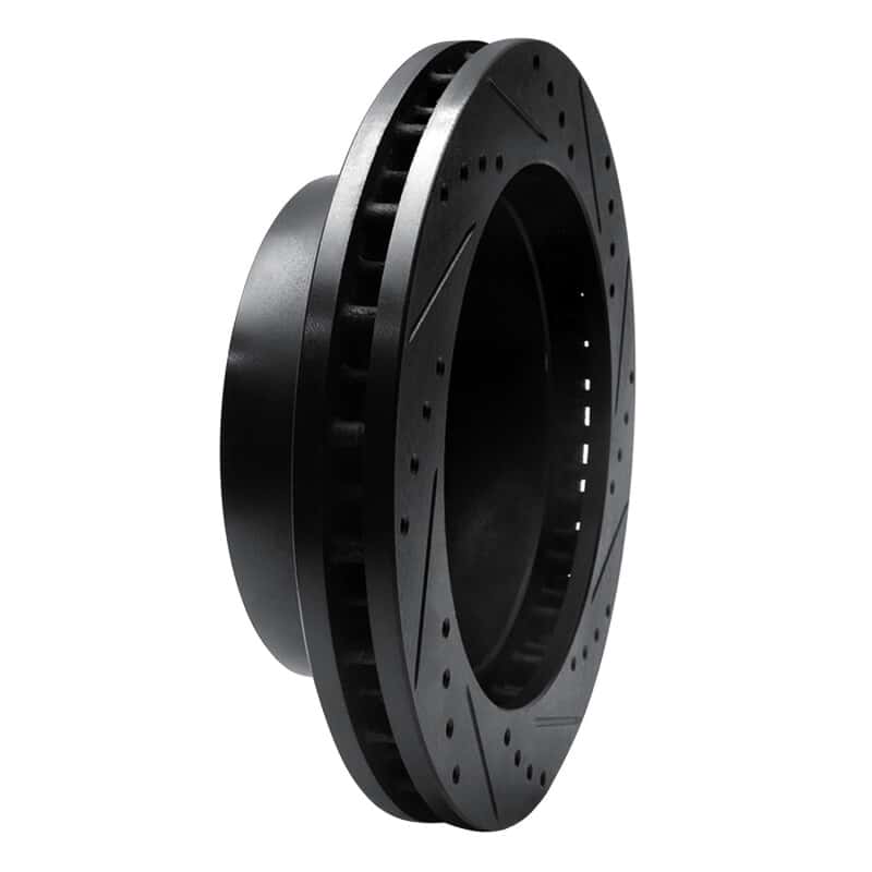 R1 Concepts — R1 99-99 Ford F-250 4WD (Super Duty) Front Left Drilled & Slotted Black Brake Rotor
R1 Brake Rotor Drill - view 4