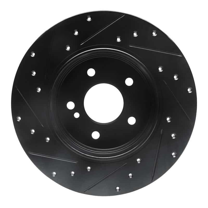 R1 Concepts — R1 98-03 Mercedes-Benz E320 Rear Right Drilled & Slotted Black Brake Rotor
R1 Brake Rotor Drill - view 5