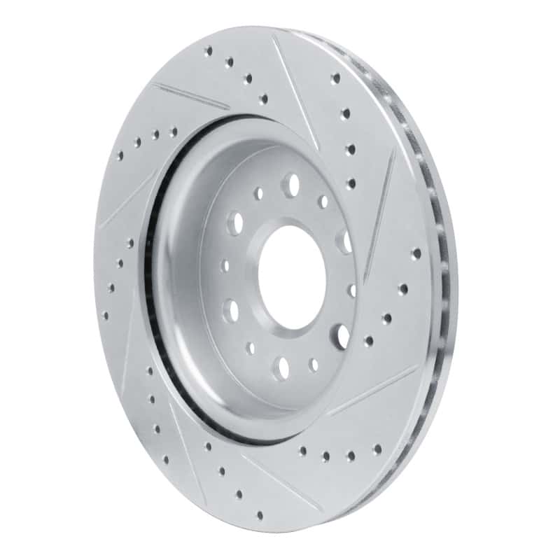 R1 Concepts — R1 17-25 Buick Enclave Rear Left Drilled & Slotted Silver Brake Rotor
R1 Brake Rotor Drill - view 4