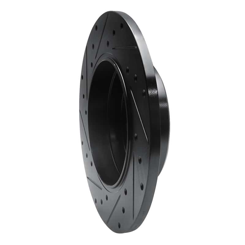 R1 Concepts — R1 98-03 Mercedes-Benz E320 Rear Right Drilled & Slotted Black Brake Rotor
R1 Brake Rotor Drill - view 4