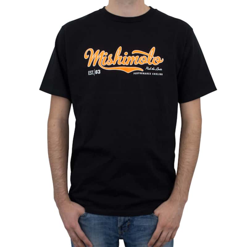 Mishimoto — Mishimoto Mens Athletic Script Black T-Shirt - Medium - view 2