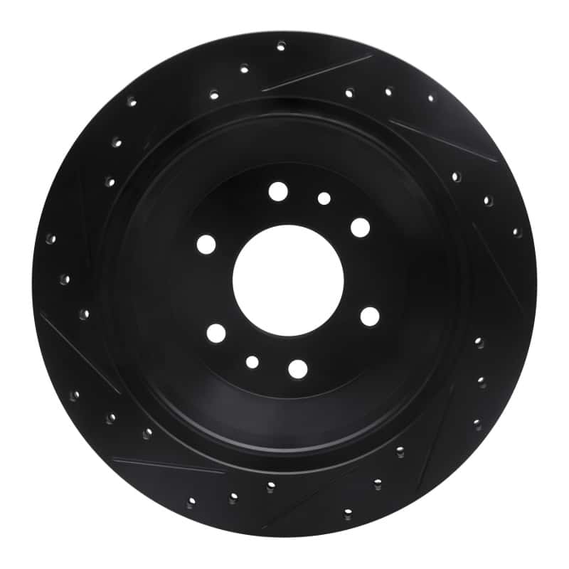 R1 Concepts — R1 02-09 Buick Rainier Rear Right Drilled & Slotted Black Brake Rotor
R1 Brake Rotor Drill - view 5