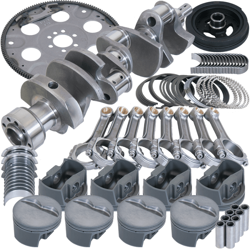 Eagle — Eagle Chevy 350 1Pc 3.750in Crank 5.700in I-Beam Rods 4.030in Pistons 153 Tooth FP Balanced Assembly
Bal Str & Strip Assy - view 1