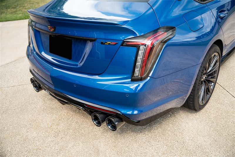 CORSA Performance — Corsa 22-25 Caddy CT5-V Blackwing 3in Axle-Back - Act. Exh. - Dual Rear Exit - Twin 4.5in Blk CF Tip
Exhaust - view 3
