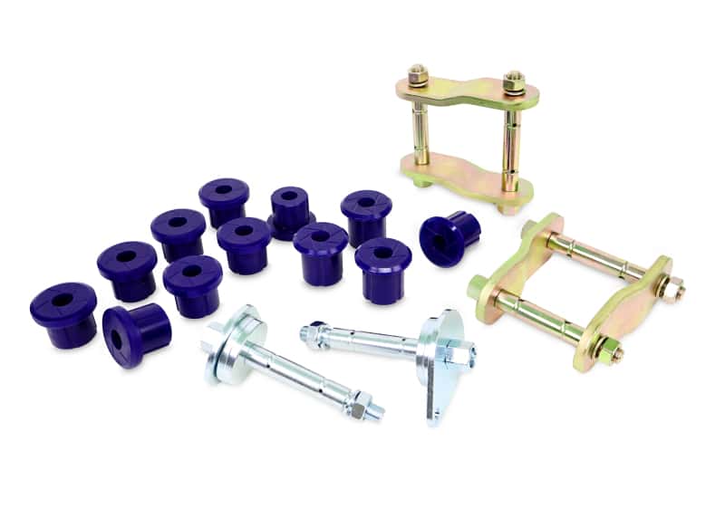 Superpro — SuperPro 97-07 Toyota Land Cruiser Greaseable Leaf Spring and Shackle Bushing Kit- (Rear) - view 1