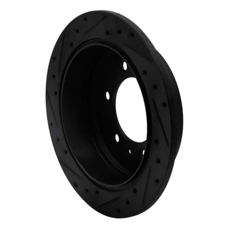 R1 Concepts — R1 06-10 Hummer H3 Rear Right Drilled & Slotted Black Brake Rotor
R1 Brake Rotor Drill - view 4